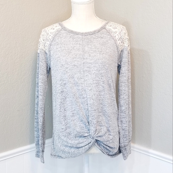 Rewind Tops - * NWOT Rewind Gray Long Sleeve Shirt